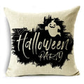 Black White Happy Halloween Trick Or Treat Pillowcase for Axyaa Décor