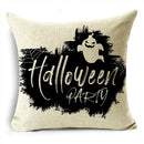 Black White Happy Halloween Trick Or Treat Pillowcase for Axyaa Décor
