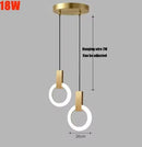 Axyaa Modern LED Ring Pendant Chandelier for Foyer Kitchen Dining Bedroom