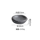 Axyaa Ceramic Steak Plate | Stylish Dessert Sushi Pasta Serving Plate for Restaurant