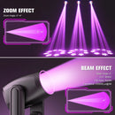 Axyaa 200W RGB LED Beam Moving Head Light with Rainbow & Atomization Effect for Stage