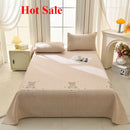Axyaa Striped Print Cotton Mat Bed Sheet Set - Thick & Breathable