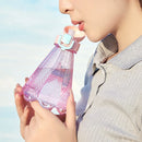 Axyaa Mini Transparent Water Bottle with Straw - Portable & Cute for Fitness & Outdoor