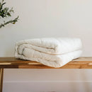 Axyaa Australian Wool Comforter, Mid-Weight Duvet Insert, Organic Cotton Shell, Machine Washable