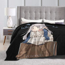 Axyaa Frieren Plush Blanket 150*125cm - Custom Throw Blanket for Sofa Bed, Lounge