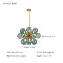 Axyaa Glass Ball Pendant Chandelier - Modern Hanging Light for Home decor.