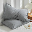 Axyaa Soft Cotton Pillowcase Chequer Grid Pattern 48x74cm Bedding Pillow Cover Set