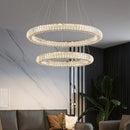 Axyaa Crystal Chandelier Pendant Lamp for Luxurious Living Room and Bedroom Lighting