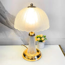 Axyaa Modern Acrylic Glass Table Lamp for Bedroom and Living Room