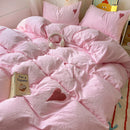Axyaa Solid Color Bedding Set: Soft Bed Linens for Adults & Kids