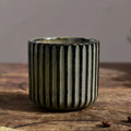 Axyaa Ceramic Tea Cup - Japanese Style Striped Coffee Mug 180ml Mug Drinkware
