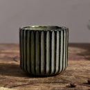Axyaa Ceramic Tea Cup - Japanese Style Striped Coffee Mug 180ml Mug Drinkware