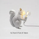 Axya Nordic Italian Mini Squirrel Night Lights Decorative LED Desk Lamp