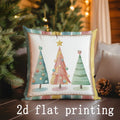 Christmas Ornaments & Trees Printed Pillow Covers by Axyaa - Pattern Cushion Cover
