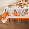 Axyaa Christmas Elk Red Flowers Rectangle Outdoor Holiday Tablecloth