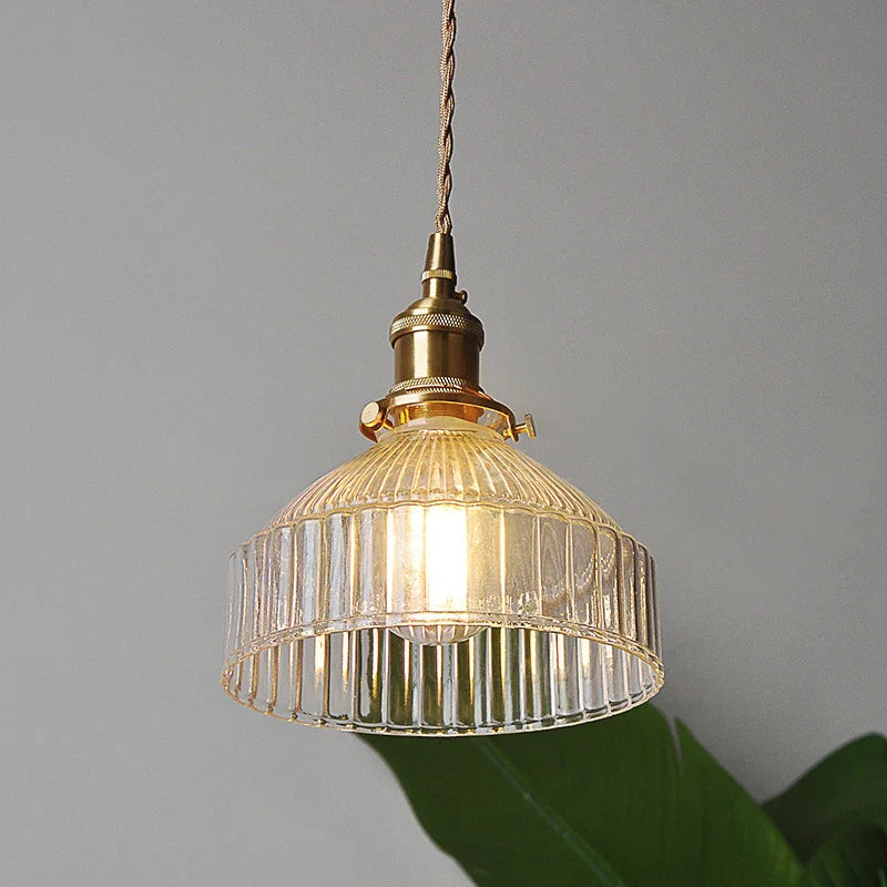 Axyaa Glass Led Ceiling Chandelier - Modern Simple Design for Kitchen and Bedroom