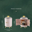 Axyaa Makeup & Jewelry Organizer: Rotating Storage Box for Luxury Cosmetics & Rings