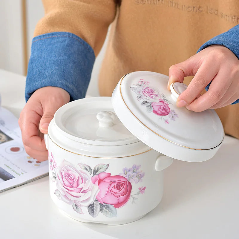 Axya Ceramic Stew Pot with Lid for Stews and Soups