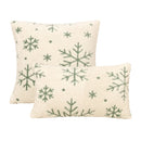 Axyaa Nordic Snowflake Jacquard Throw Pillowcase for Living Room Sofa Decor