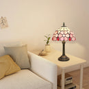 Axyaa Pink Flower Retro Table Lamp - Home Decor Lighting