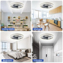 Axyaa Modern LED Ceiling Fan Light with APP Remote Control