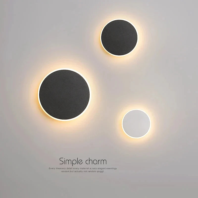 Axyaa Touch Sensor LED Wall Lamps for Indoor Living Minimalist Lighting