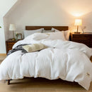 Axyaa Waffle Lyocell Cotton Queen Bedding Set: Soft, Breathable, Comfortable Duvet Cover