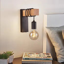 Axyaa Iron Wood Wall Lamp E27 Nordic Retro Corridor Bedside Restaurant 110V/220V