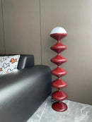 Axyaa Nordic Gourd LED Floor Lamp - Medieval Cream Style, Danish Designer Living Room Lighting