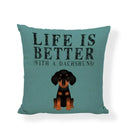 Axyaa Cute Animal Painted Cushion Covers for Home Decor and Gifts