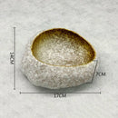 Axyaa Stone Bowl Set for Soup, Dessert, Snacks, Sushi - Creative Irregular Tableware