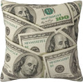 Axyaa Decorative Square Throw Pillow Case for Home Sofa Bed Chair - 18x18 Inch