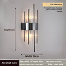 Axyaa Gold Crystal Wall Sconce - Stainless Steel Home Decor Lighting