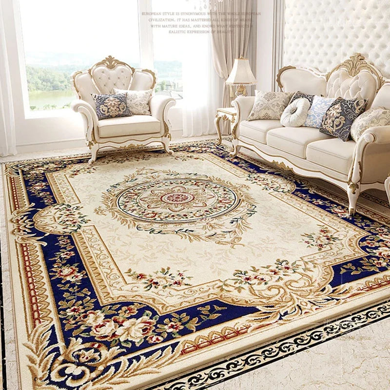 Axyaa Retro Palace Soft Carpet - Modern Living Room Bed Area Rug