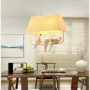 Axyaa Bird Cage Chandelier: Resin Retro Lamp for Dining, Bedroom, Kitchen Island