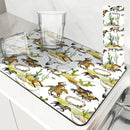 Axyaa Quick Dry Absorbent Mat for Kitchen and Bathroom
