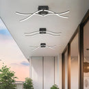 Axyaa Rotatable LED Ceiling Light Tricolor Dimmable Modern Chandelier Gray