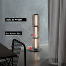 Axyaa Nordic Glass Floor Lamp - LED Stand Lighting for Living Room & Bedroom