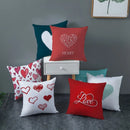 Axyaa Love Heart Cushion Cover for Living Room Sofa Valentine's Day Home Decor