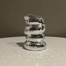 Axyaa Disco Ball Vase Flower Planter Sculpture Table Decor Unique Housewarming Gift