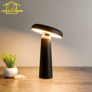 Axyaa Mushroom Bud Table Lamp: Touch Dimming LED Atmosphere Desk Light for Bedroom
