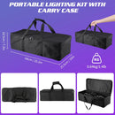 Axyaa 2PCS Bracket RGBW LED Light Stand Kit Magic Ball Beam Effect Remote Control