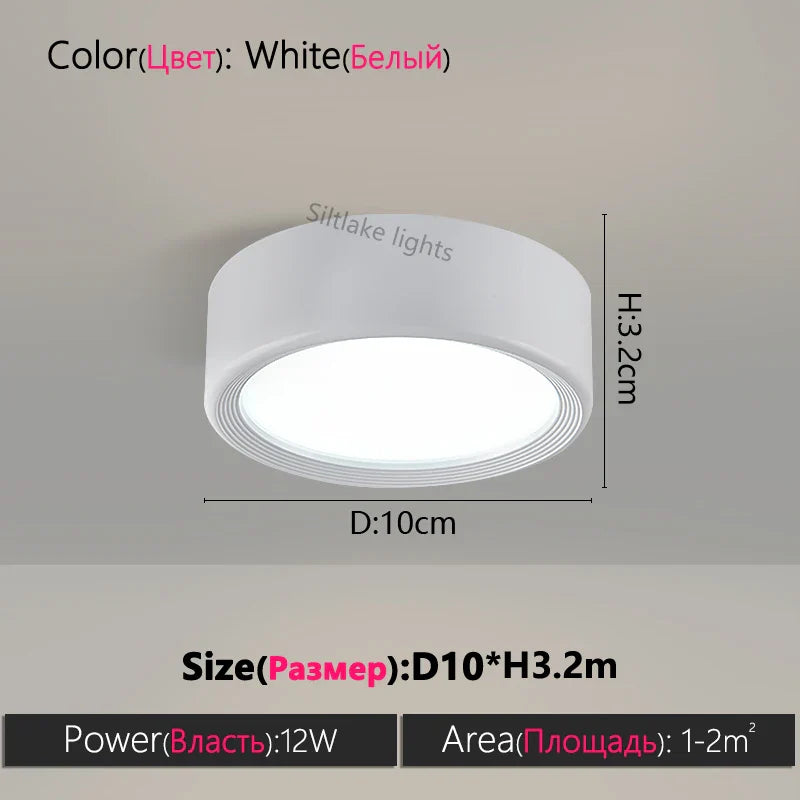 Axyaa 18W LED Downlights Ceiling Spot Lamp Surface Mounted Kitchen Lighting