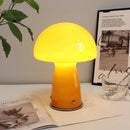 Axyaa Modern Mushroom Orange Table Lamp for Creative Living Spaces