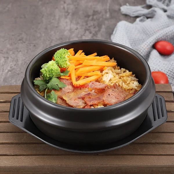 Axya High Temp Korean Stone Pot for Cooking Soup and Rice