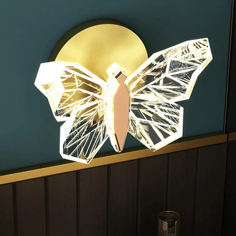 Axya LED Butterfly Wall Lamp: Nordic Pendant Lights for Luxury Living Room Decoration