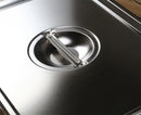 Axya Stainless Steel Buffet Plate with Covered Dish, Grilled Plate, and Storage Tray