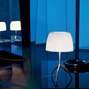 Modern Bauhaus Glass Table Lamp in Vibrant Colors by Axyaa