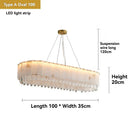 Axyaa Marble Crystal Pendant Light for Modern Luxury Bedroom, Villa, and Living Room