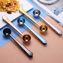 Axyaa Stainless Steel Nordic Coffee Spoon & Clip Set